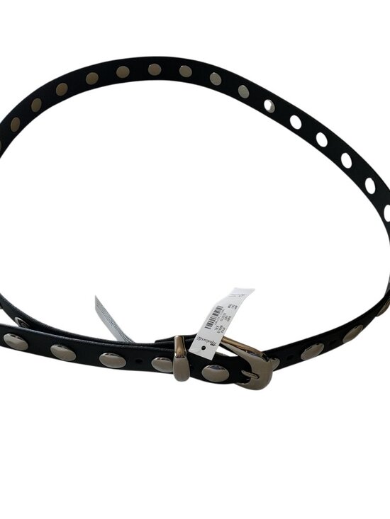 Madewell Black and Silver Studded Western Belt XXL NWT‎
